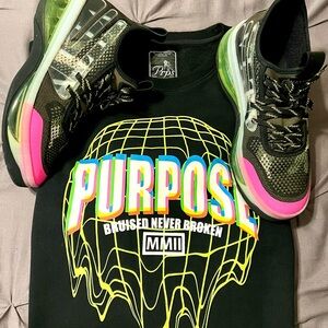 PRPS Black Graphic Sweatshirt with Neon Design